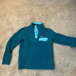 Patagonia Organic Quilted Snap T Pullover XS Elwha